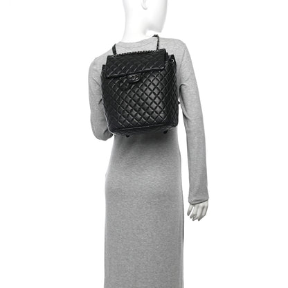 Chanel Lambskin Quilted Large Urban Spirit Backpack Black 2 of 12