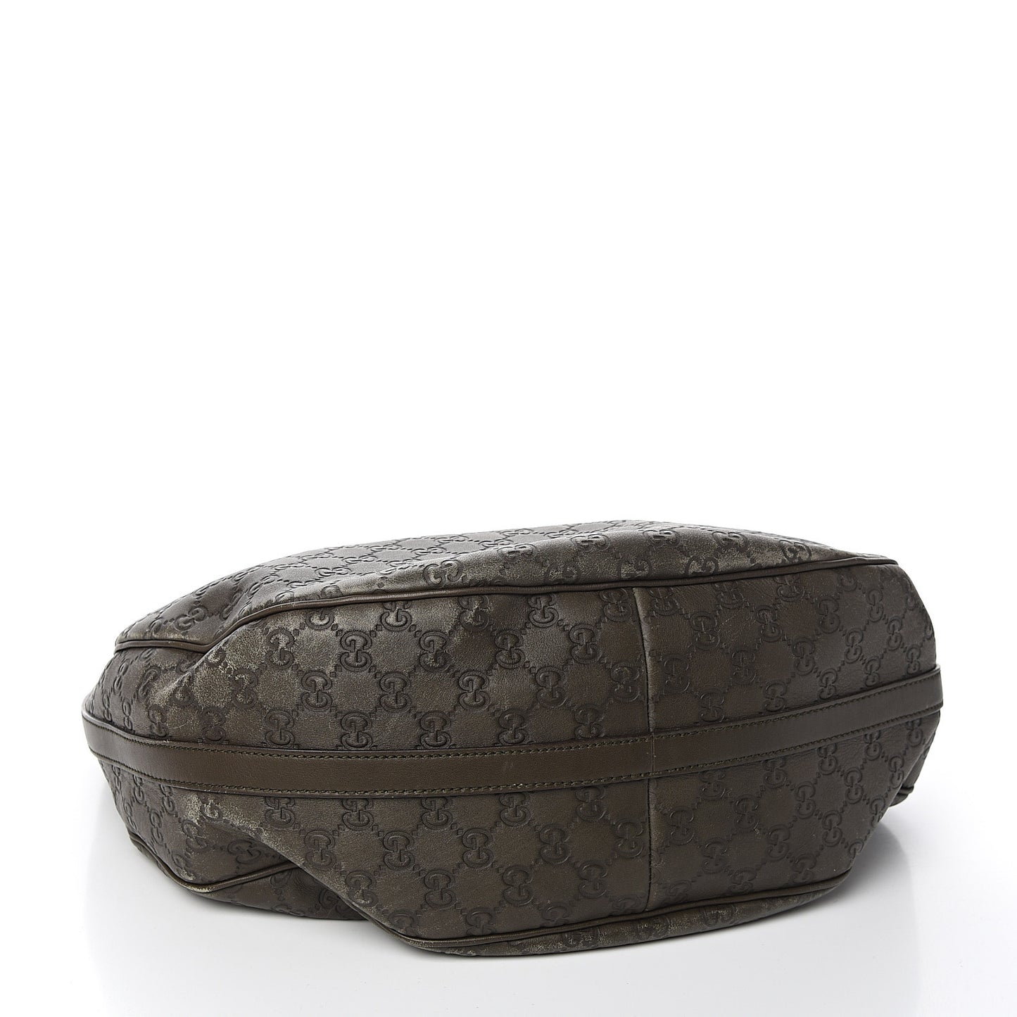 Guccissima Large GG Twins Hobo Olive Green