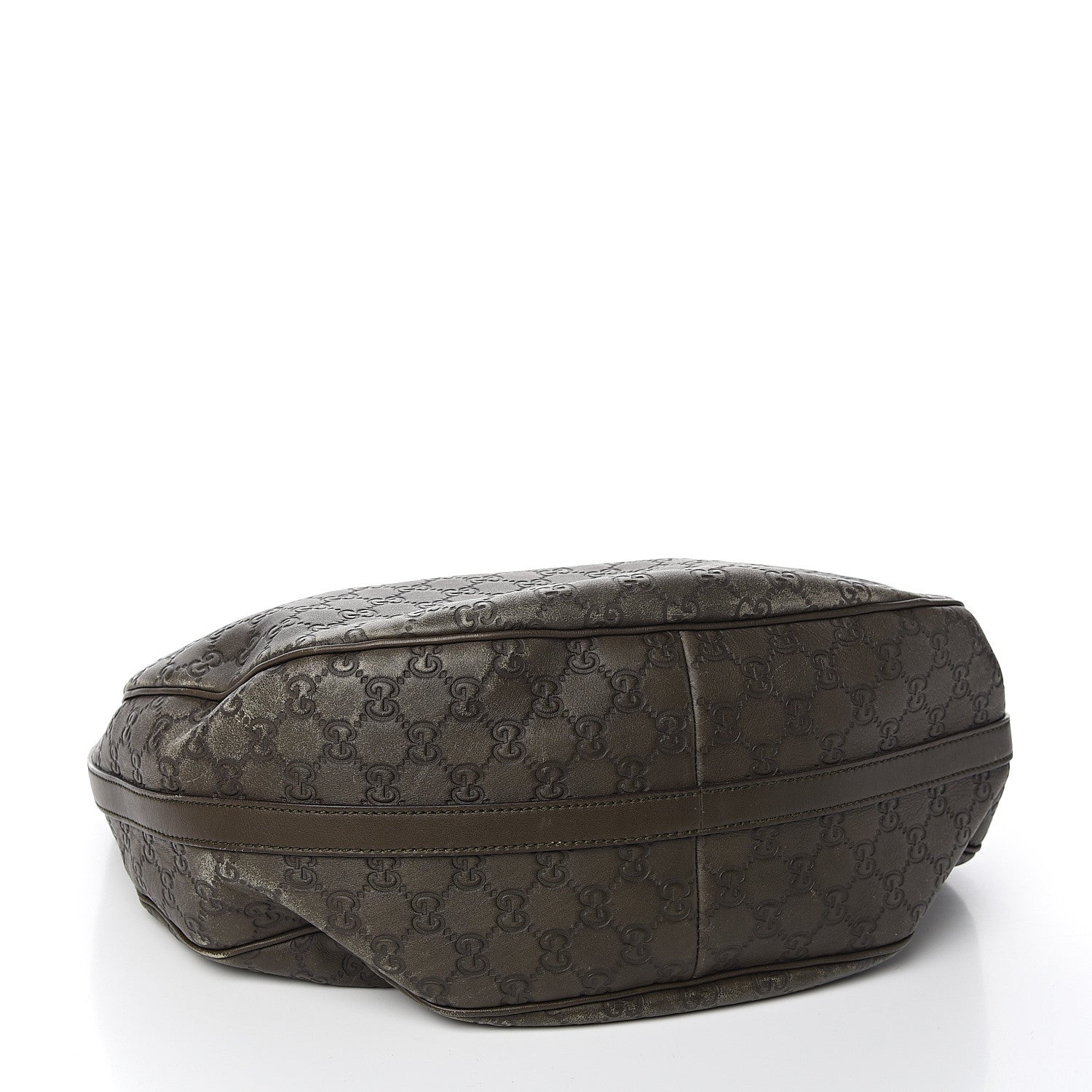 Gucci Guccissima Large GG Twins Hobo Olive Green 3 of 13