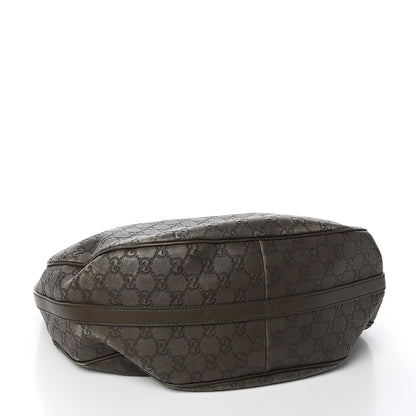 Gucci Guccissima Large GG Twins Hobo Olive Green 3 of 13