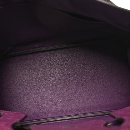 Hermes Ostrich Birkin 30 Violine 5 of 10