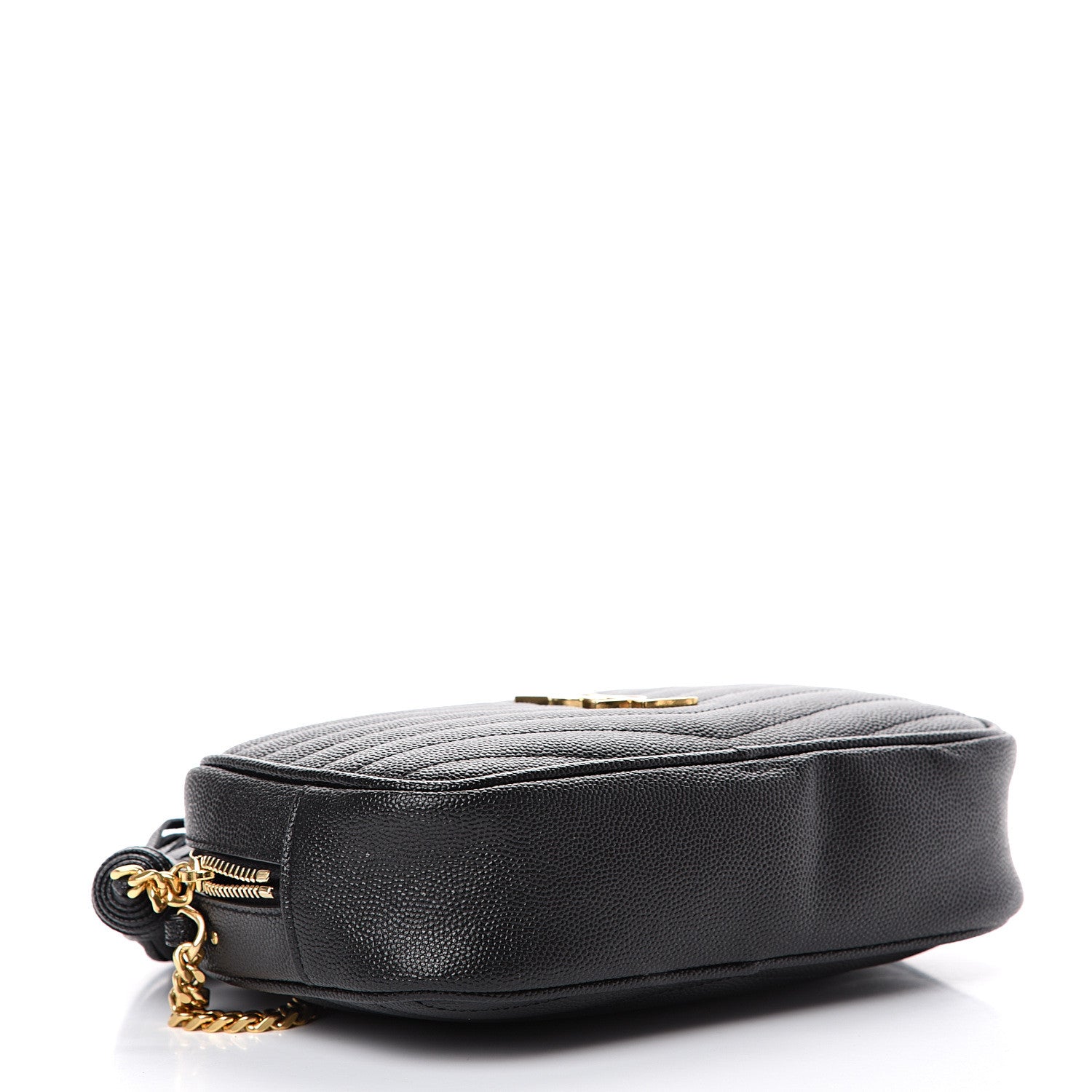 Saint Laurent Grain De Poudre Matelasse Monogram Mini Lou Camera Bag Black 3 of 12