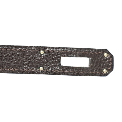 Hermes Vache Liegee Kelly Sellier 32 Chocolate 9 of 14