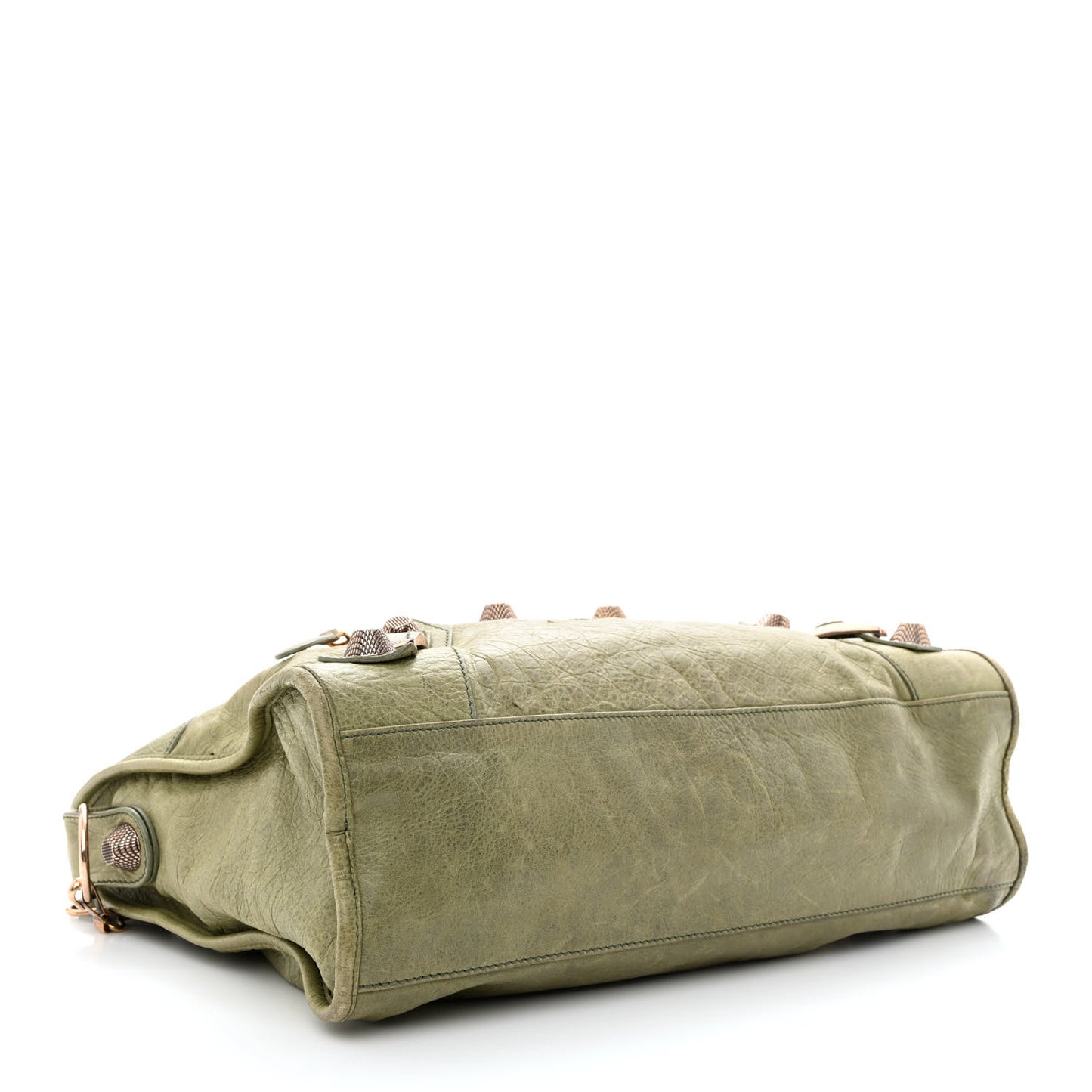 Agneau Giant 21 Rose Gold Hardware City Light Olive