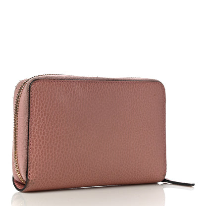 Gucci Dollar Calfskin Medium GG Zip Around Wallet Soft Pink 3 of 23