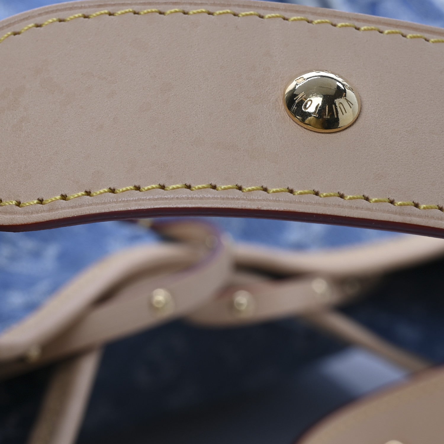 Louis Vuitton Monogram Denim CarryAll MM Blue 27 of 27