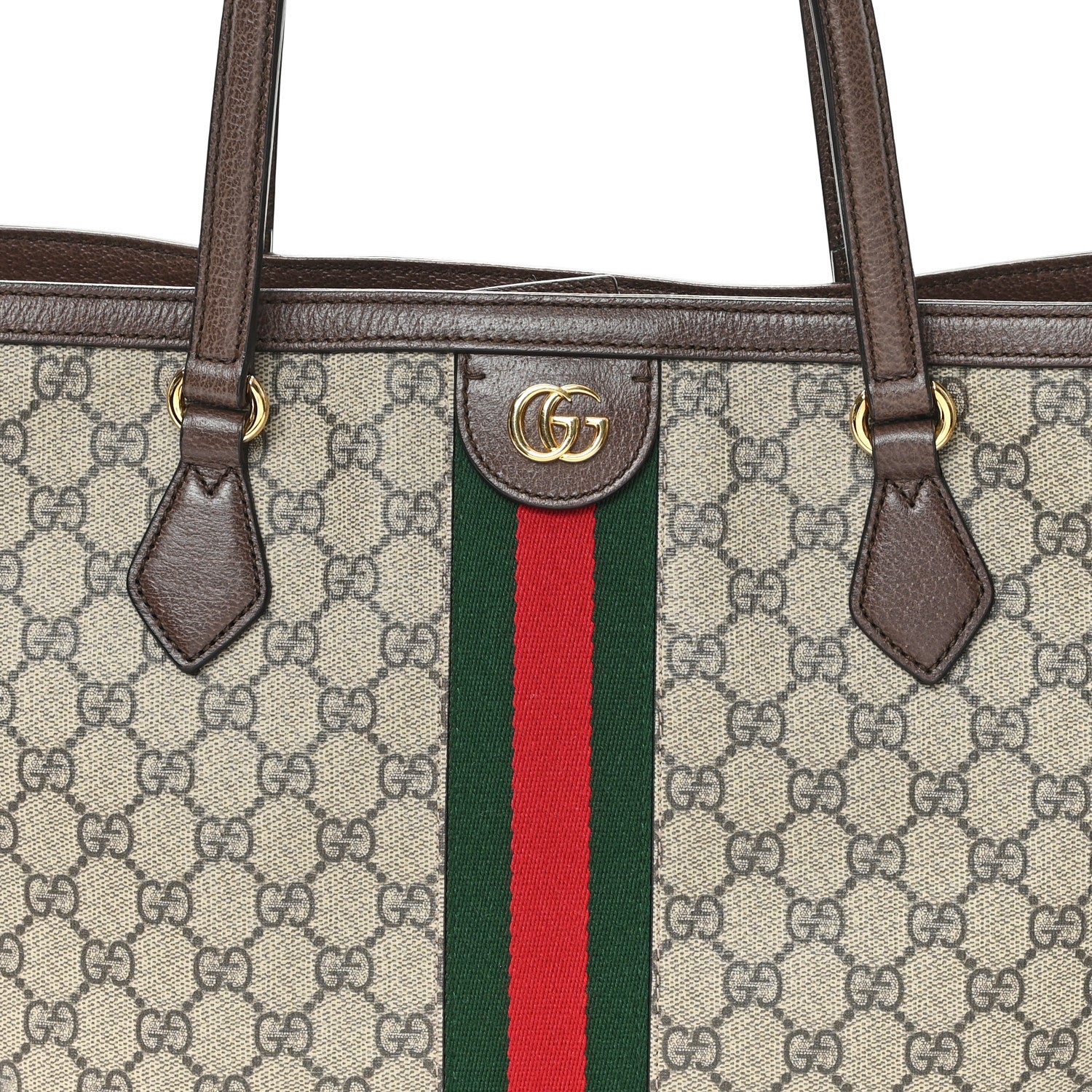 Gucci GG Supreme Monogram Medium Ophidia Shopping Tote Brown 8 of 10