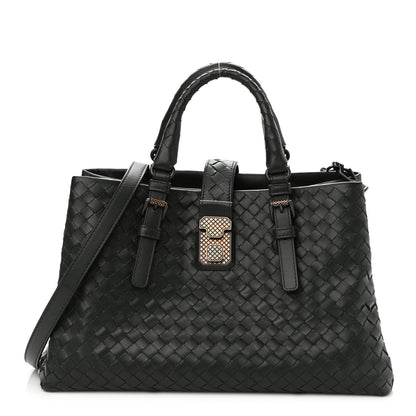 Bottega Veneta Nappa Intrecciato Small Roma Tote Dark Green 1 of 11