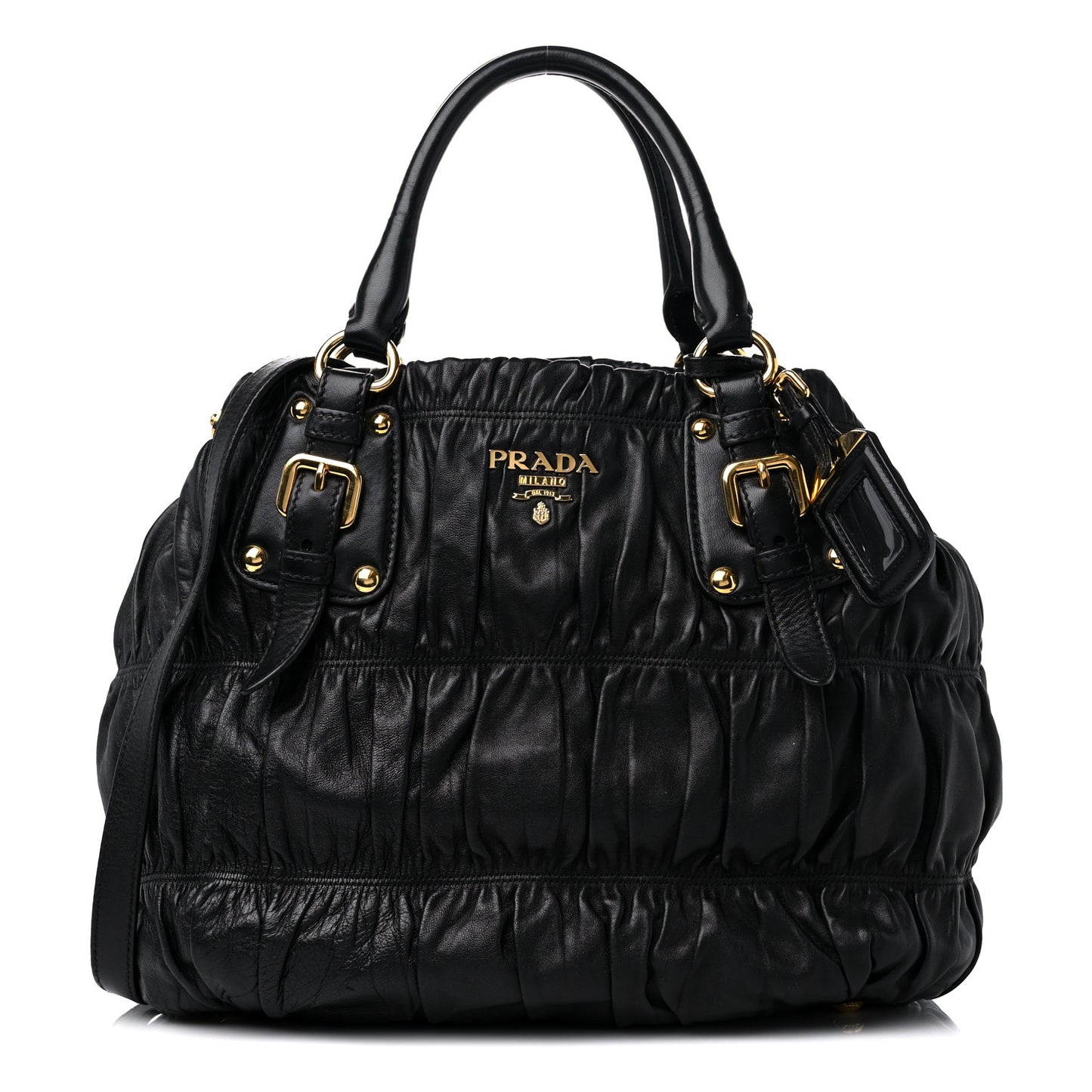 Nappa Gaufre Tote Black