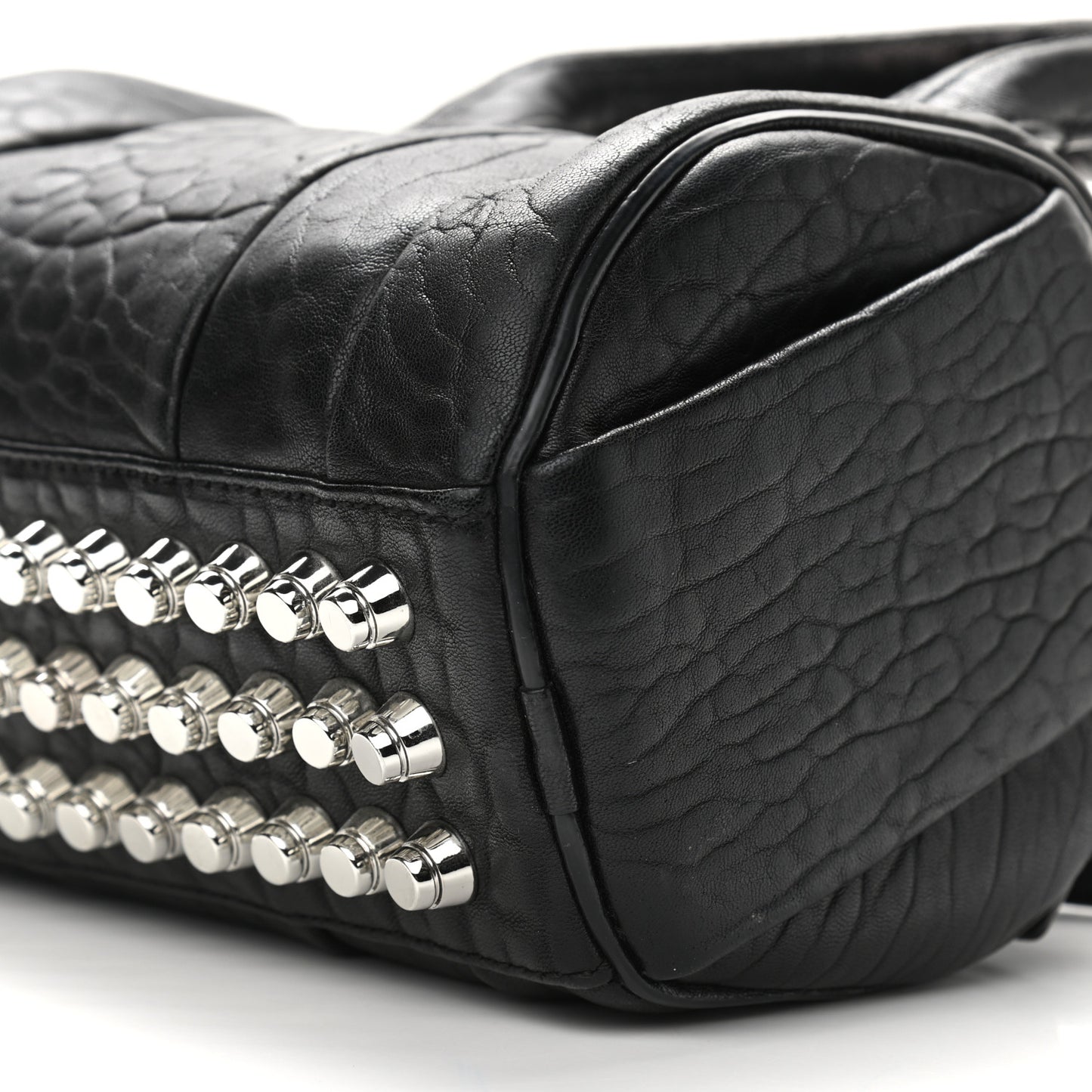 Pebbled Lambskin Mini Rockie Black Rhodium Hardware