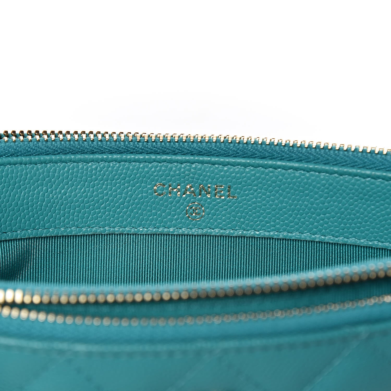 Chanel Caviar Quilted Small Clutch With Chain Turquoise 8 of 13