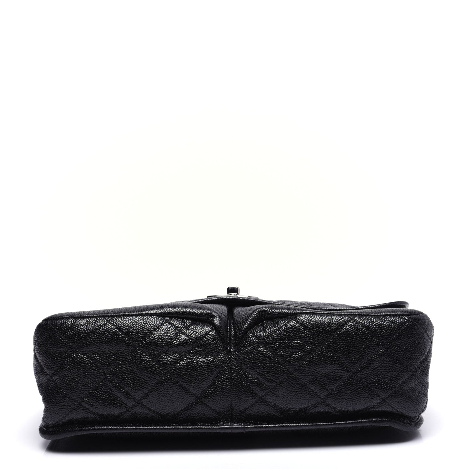 Chanel Grained Calfskin Large Natural Beauty Flap Black 10 of 13