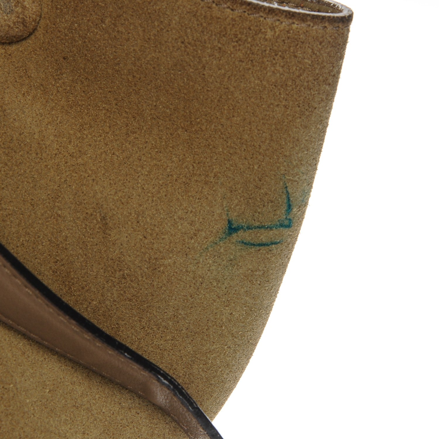 Celine Smooth Calfskin Suede Medium Tri-Color Trapeze Olive 10 of 11