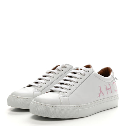 Givenchy Calfskin Reverse Logo Urban Street Sneakers 36.5 White Pink 3 of 10