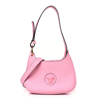 Versace Calfskin La Medusa Small Hobo Crossbody Pink 1 of 10