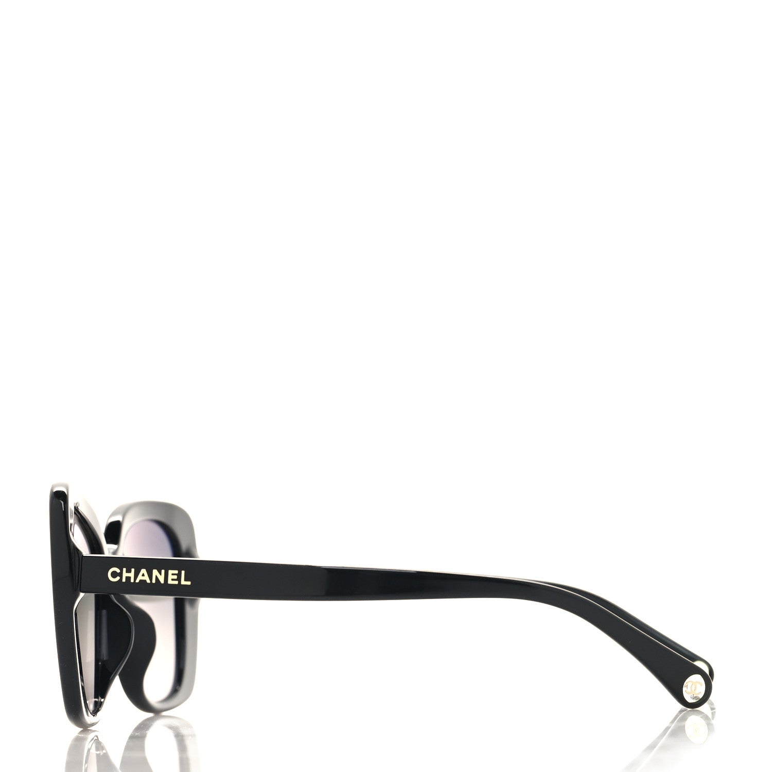Chanel Acetate Rectangle Sunglasses 5504A Black 3 of 7