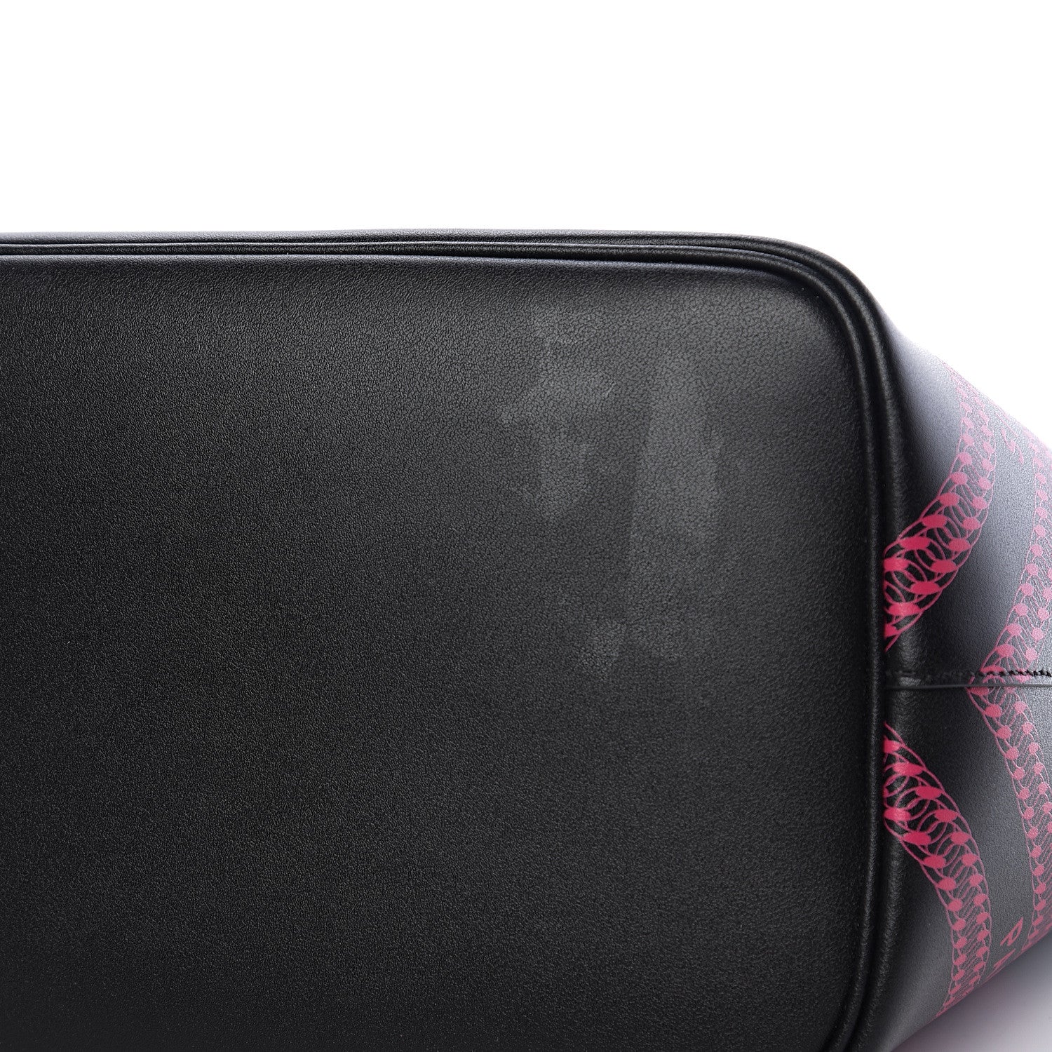 Givenchy Smooth Calfskin Logo Chain Wing Shopper Tote Black Pink 9 of 9