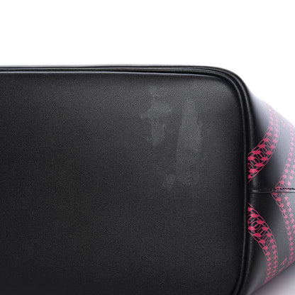 Givenchy Smooth Calfskin Logo Chain Wing Shopper Tote Black Pink 9 of 9