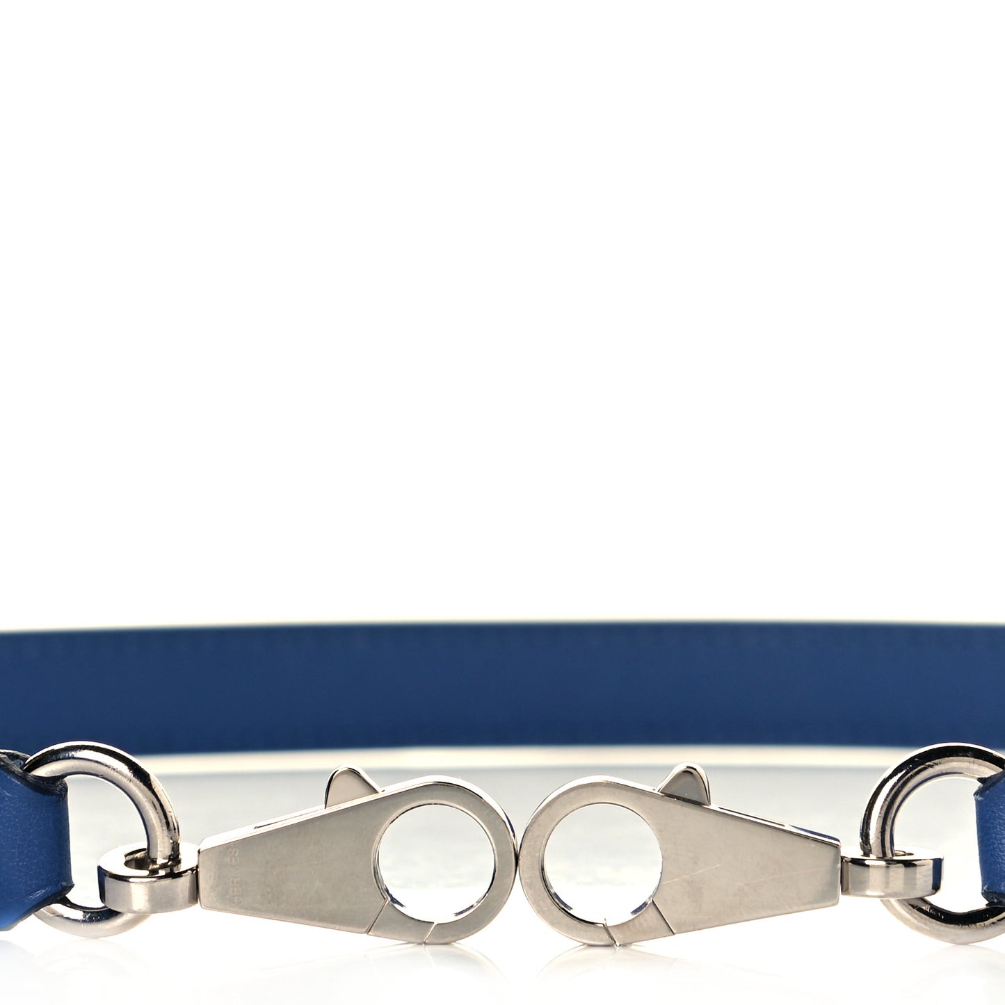 Calfskin Shoulder Strap Bleu Brighton