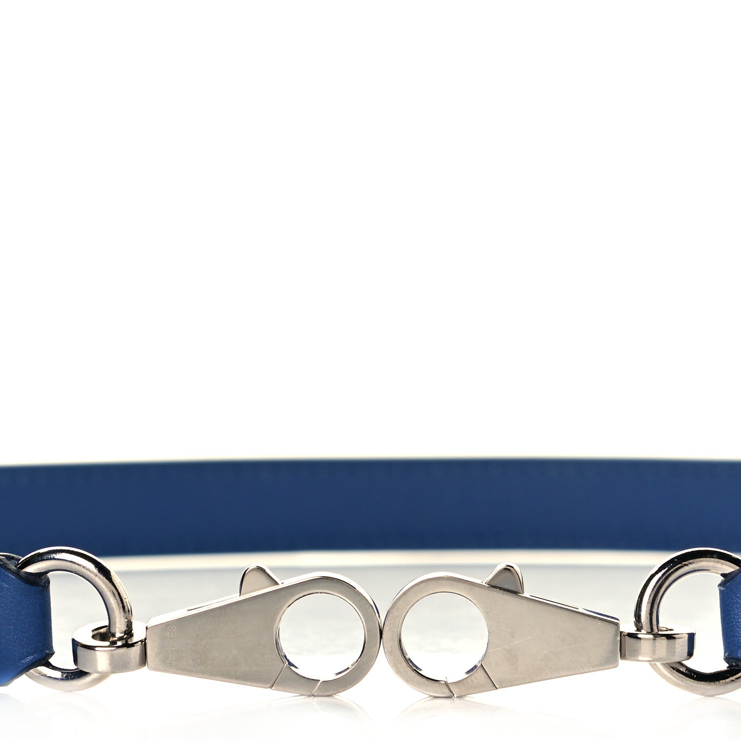 Hermes Calfskin Shoulder Strap Bleu Brighton 4 of 4