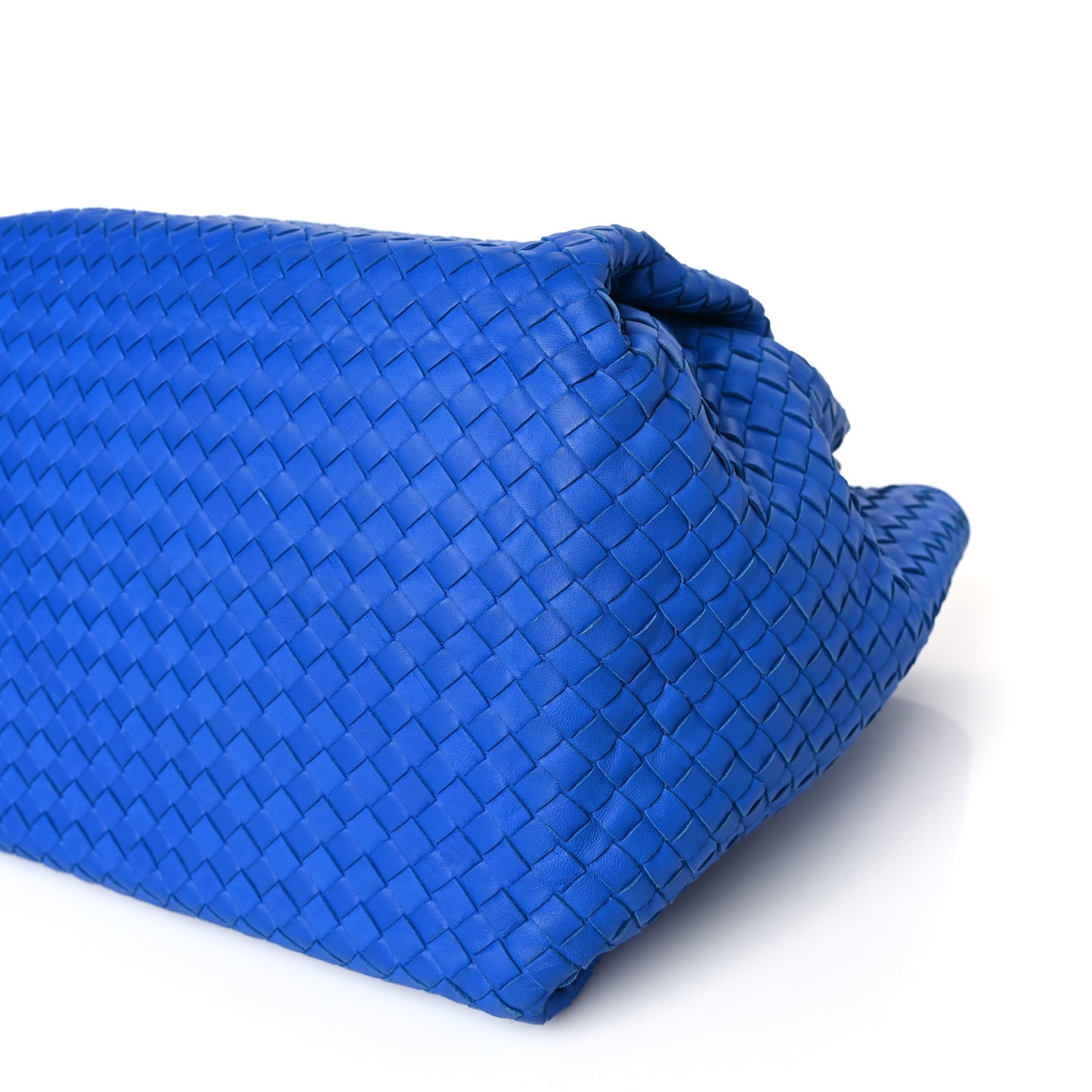 Nappa Intrecciato Parachute Bag Signal Blue