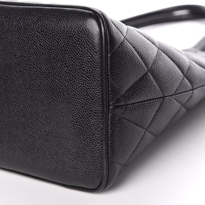 Chanel Caviar Quilted Medallion Tote Black 6 of 14