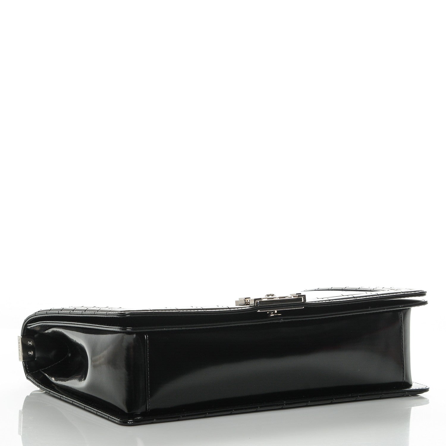 Chanel Glazed Calfskin Large Boy Flap Black 4 of 8