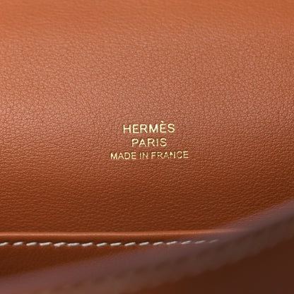 Hermes Swift Kelly Pochette Clutch Gold 6 of 11