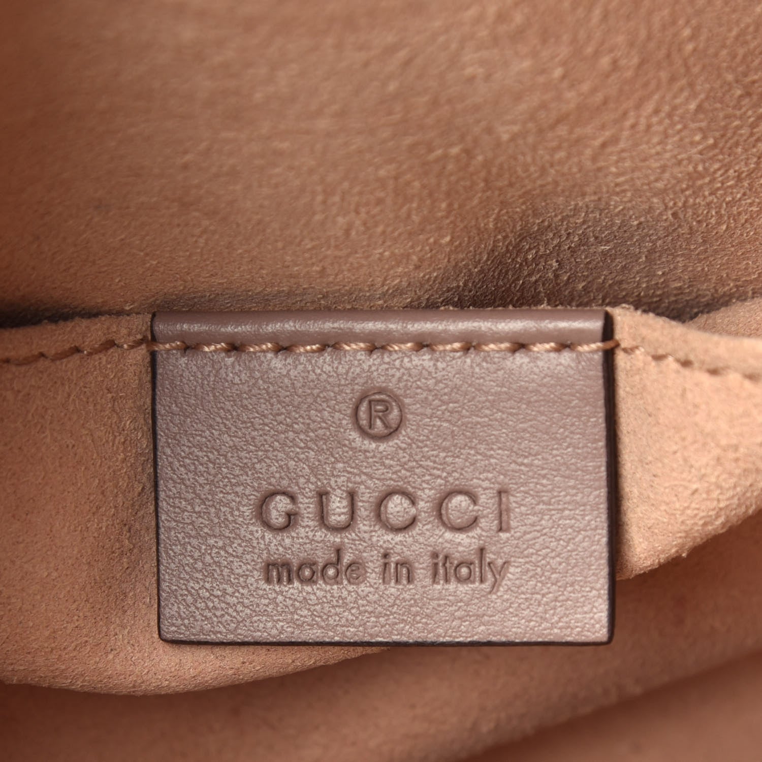 Gucci Calfskin Matelasse Mini GG Marmont Chain Shoulder Bag Porcelain Rose 6 of 9