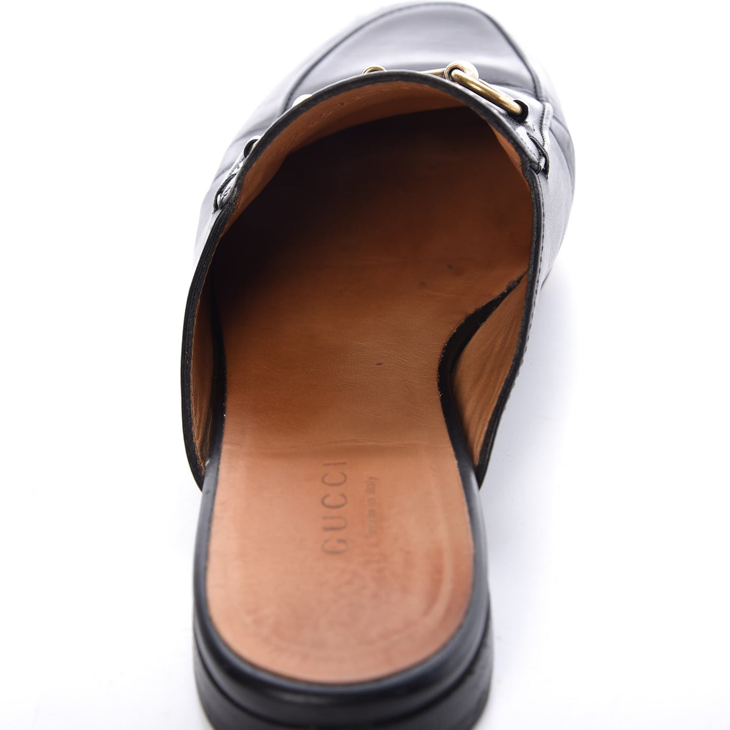 Calfskin Womens Princetown Slippers 36.5 Black