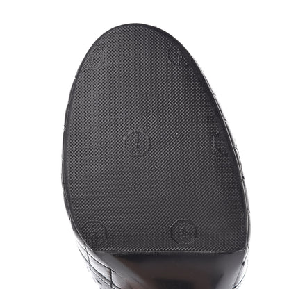 Chanel Lambskin Quilted Perforated Lace Short Booties 38 Black 9 of 10