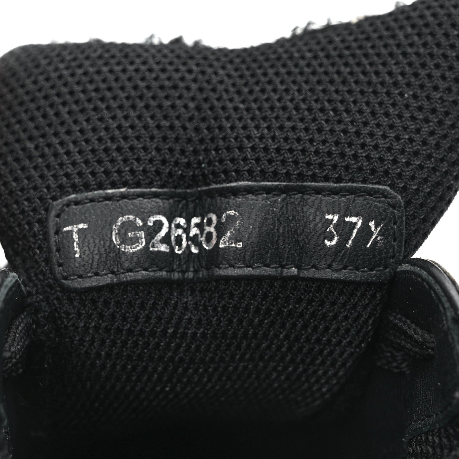 Chanel Tweed Suede Goatskin CC Sneakers 37.5 Black White 8 of 12