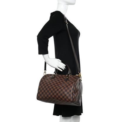 Louis Vuitton Damier Ebene Speedy Bandouliere 30 2 of 10