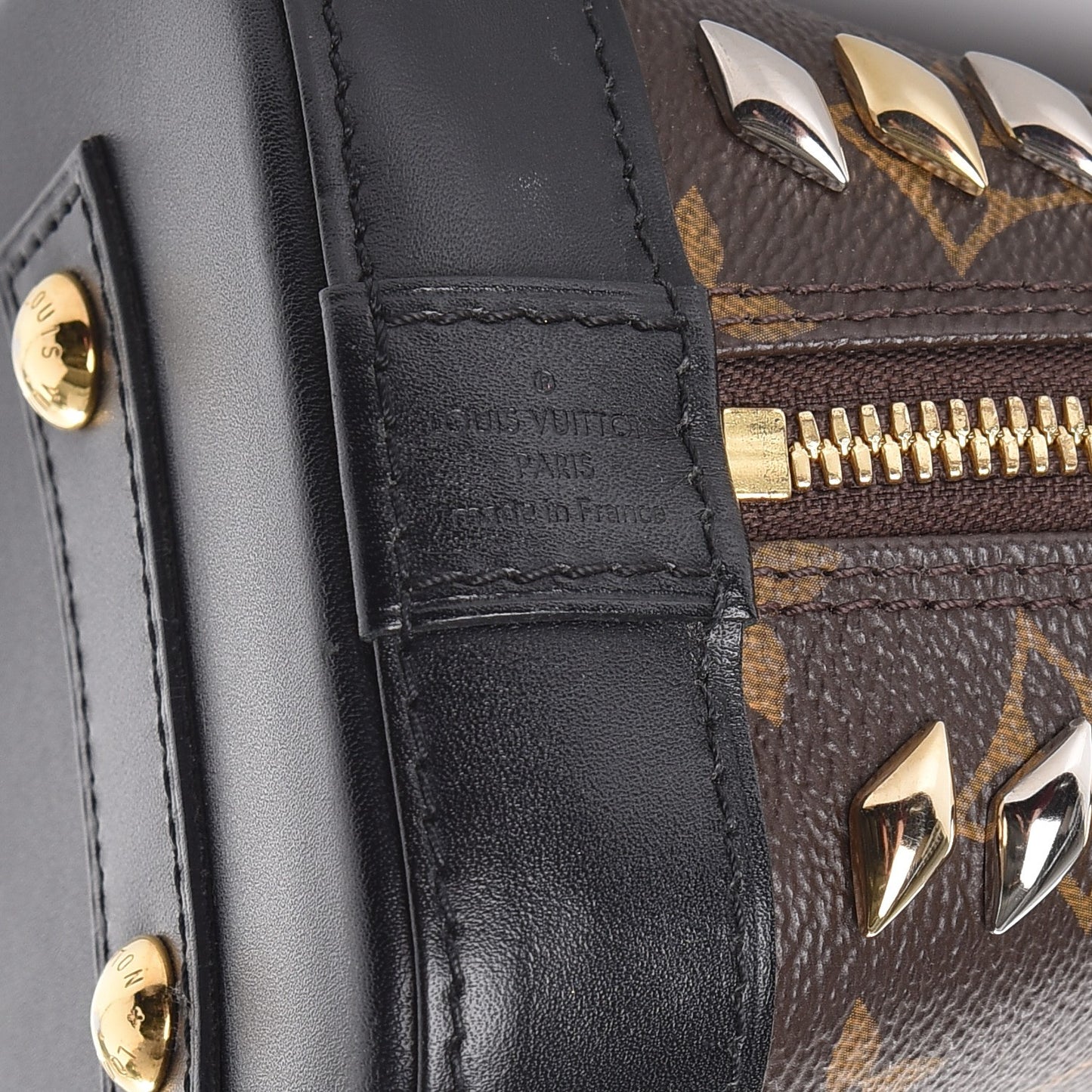 Monogram Macassar Studded Alma BB