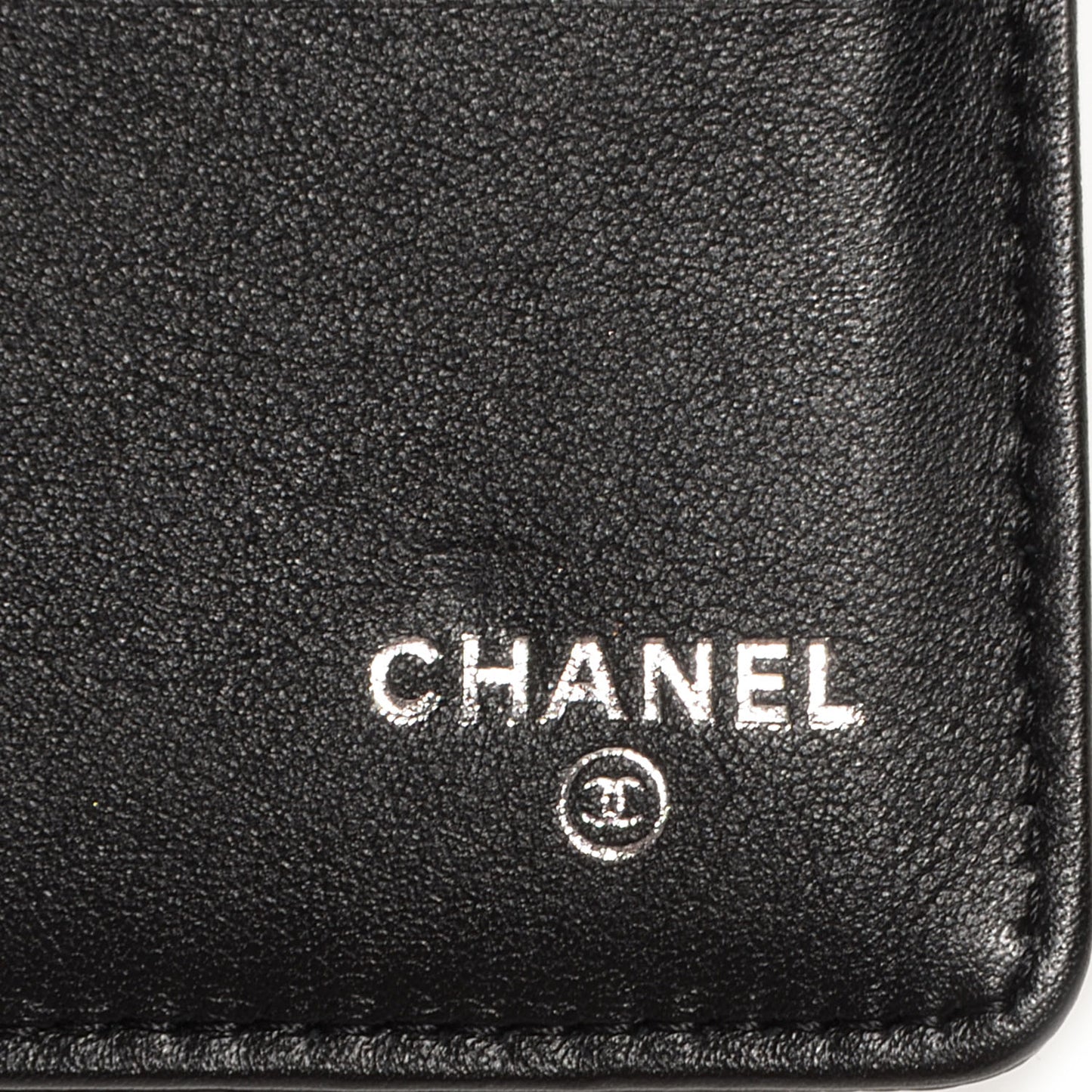 Caviar Long Flap Wallet Black