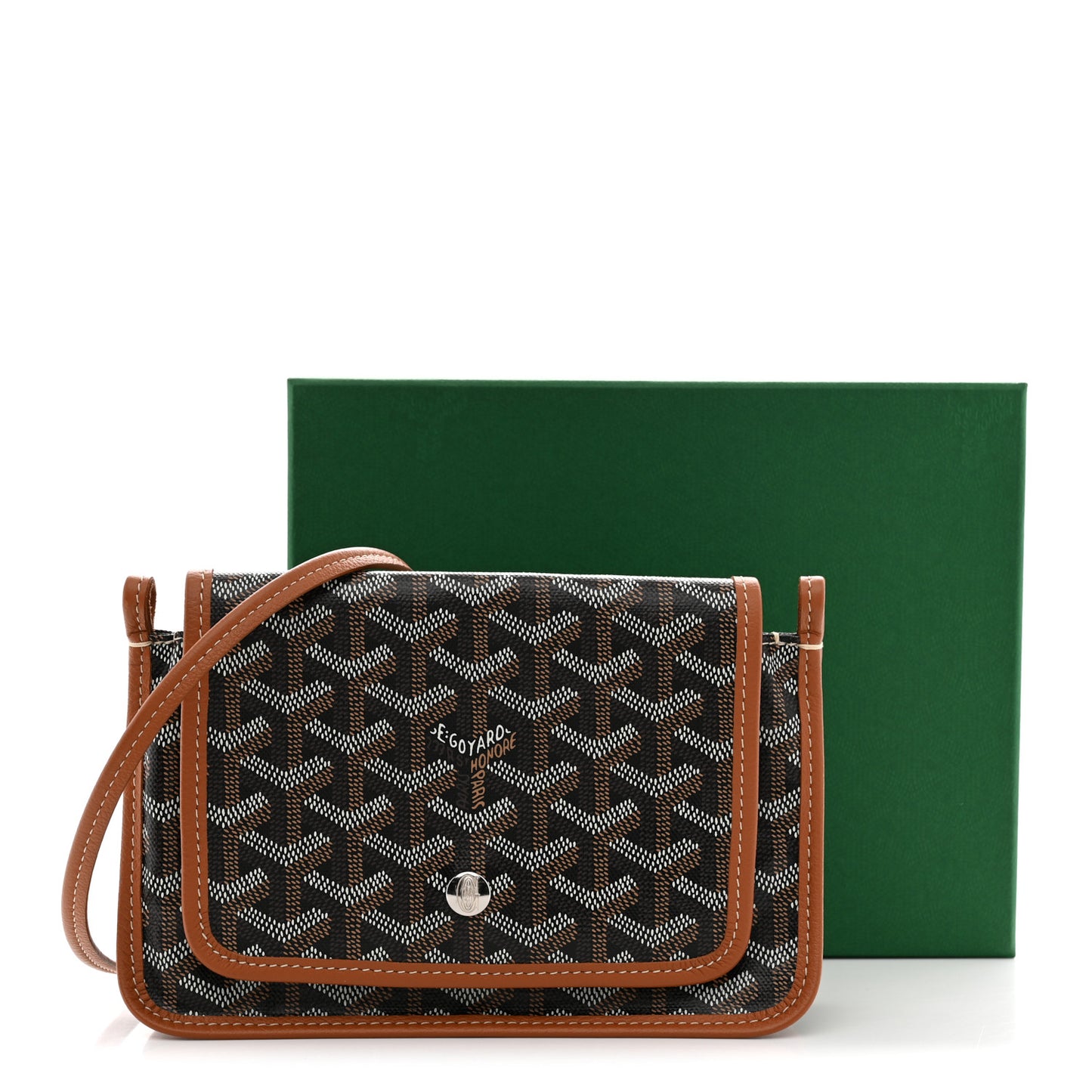 Goyardine Plumet Wallet Clutch Black Gold