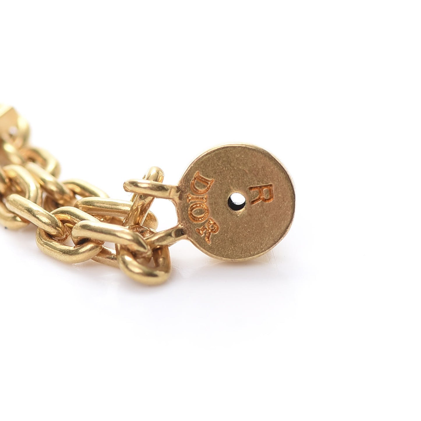 Pearl CD Navy Earrings Gold