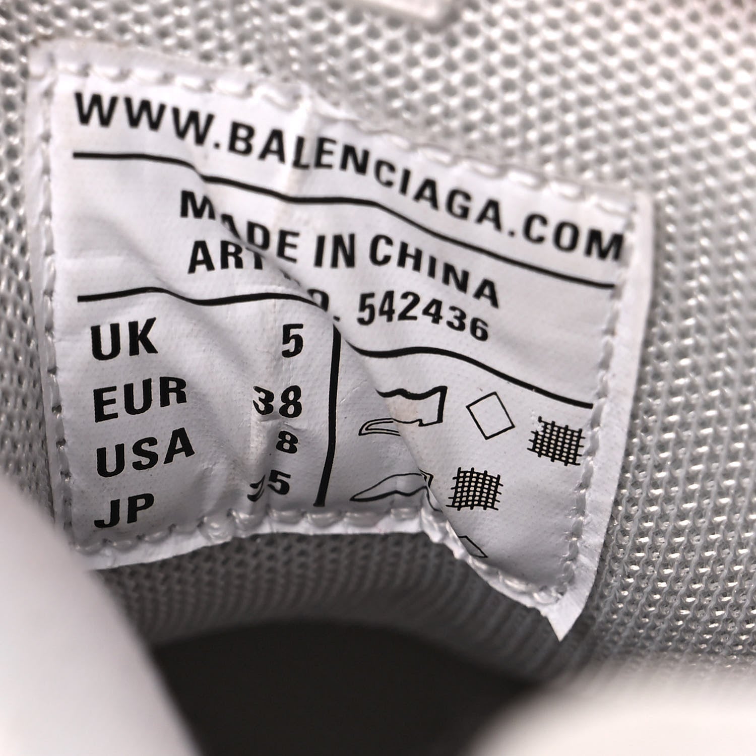 Balenciaga Rubber Mesh Fabric Monocolor Recycled Sole Womens Track Sneakers 38 White 7 of 12