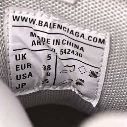 Balenciaga Rubber Mesh Fabric Monocolor Recycled Sole Womens Track Sneakers 38 White 7 of 12