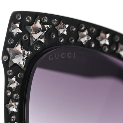 Gucci Acetate Stars Cat Eye Sunglasses GG0116S Black 7 of 7
