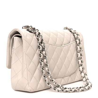 Chanel Caviar Quilted Medium Double Flap Ivory 3 of 10