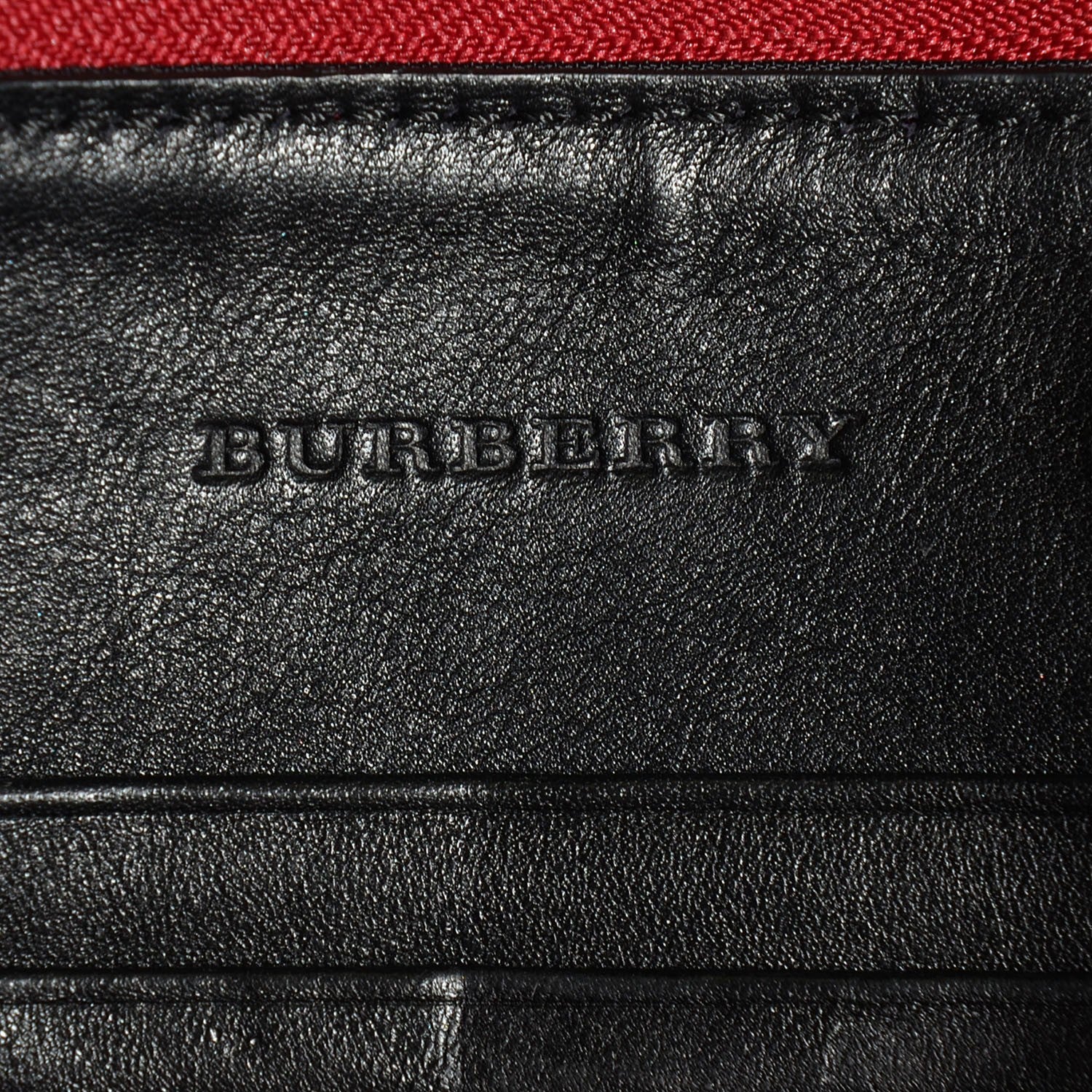 Burberry House Check Peyton Crossbody Clutch Bag Military Red 7 of 11