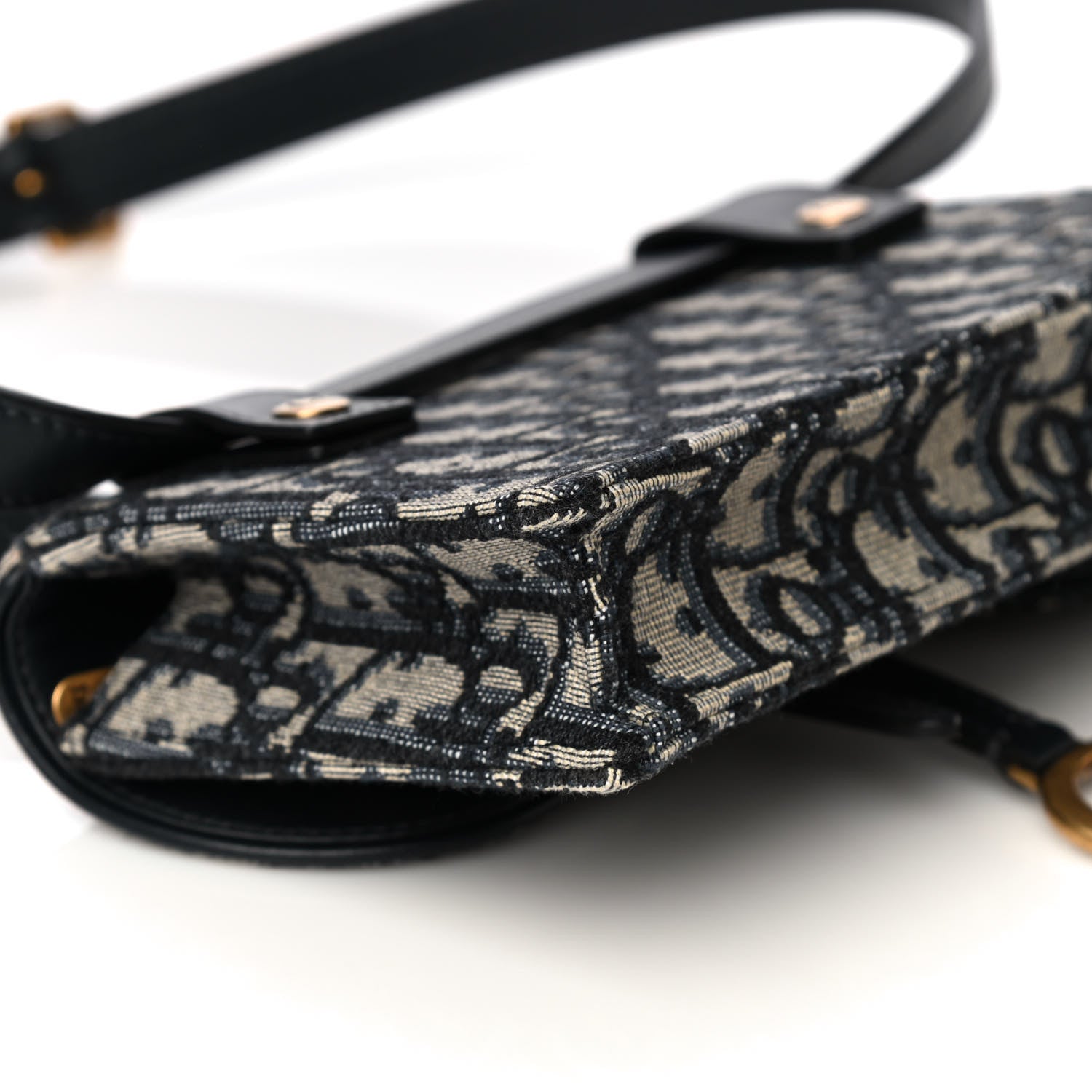 Christian Dior Oblique Saddle Belt Bag Blue 12 of 13