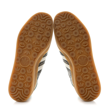 Gucci X ADIDAS GG Supreme Monogram Mens Gazelle Sneakers 7.5 Beige Ebony Off White New Shamarock 5 of 10