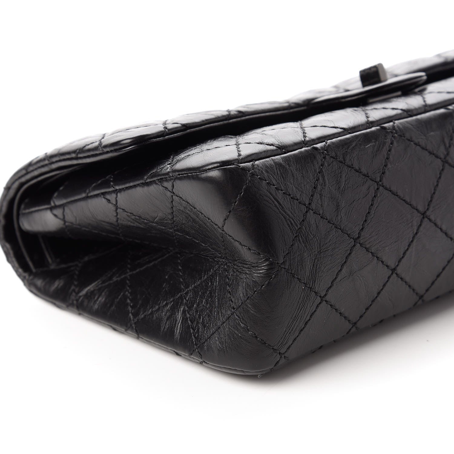 Chanel Aged Calfskin Quilted 2.55 Reissue 226 Flap So Black 6 of 11