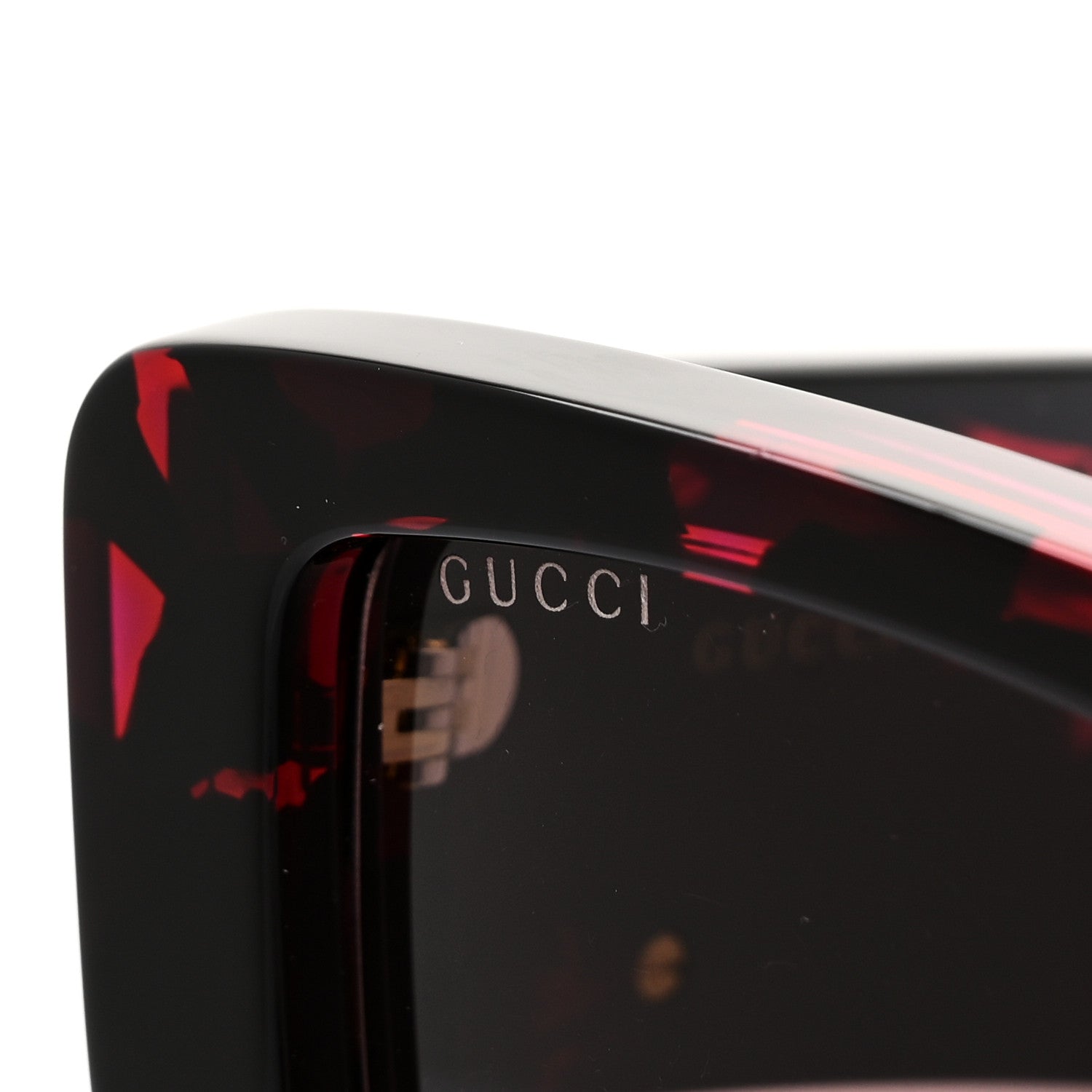 Gucci Acetate Square Frame Sunglasses GG0956S Black Pink 7 of 7
