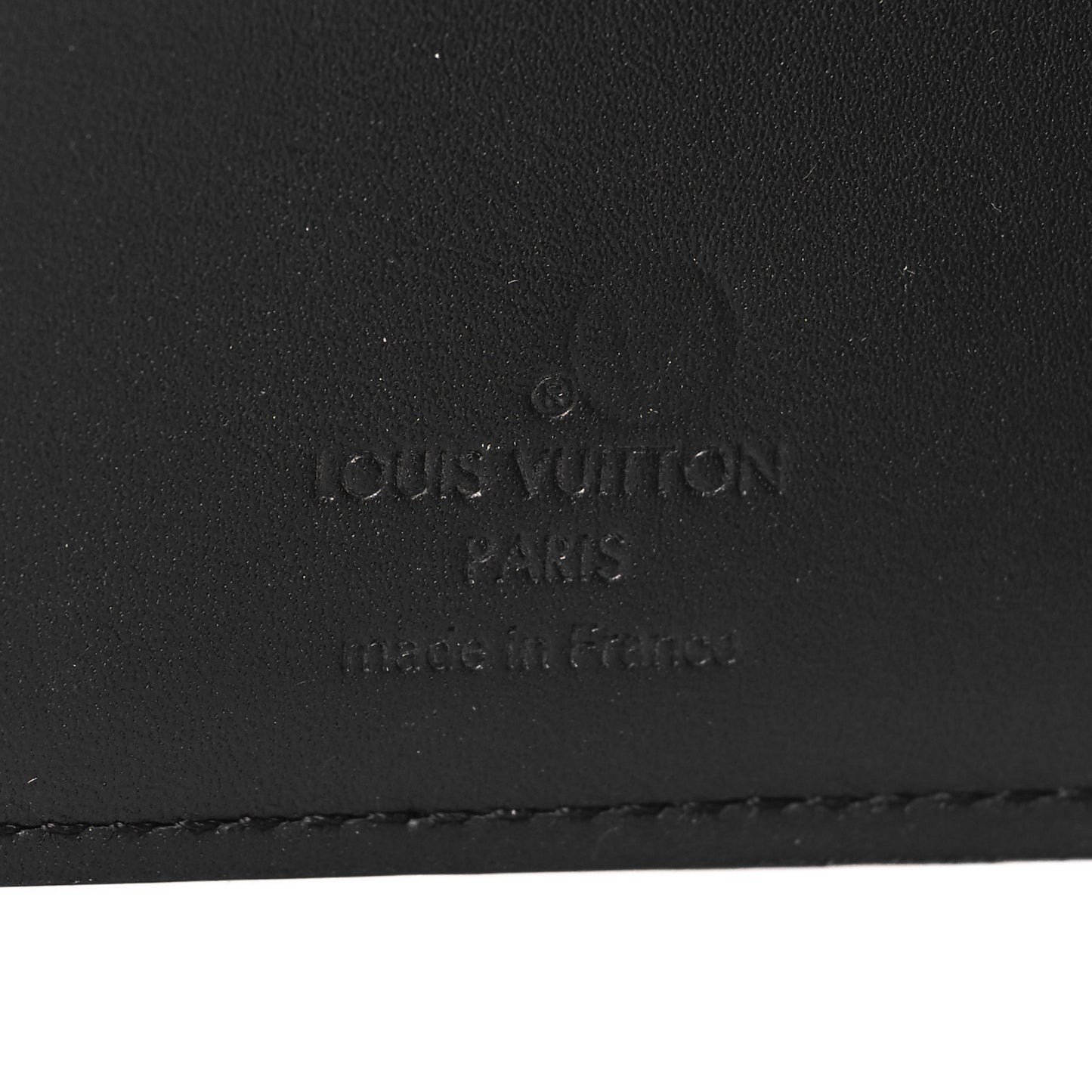 LOUIS VUITTON Cuir Bi-Fold Wallet Dark Infinity