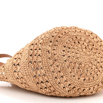 Saint Laurent Raffia Calfskin Small Panier Tote Naturel 9 of 12