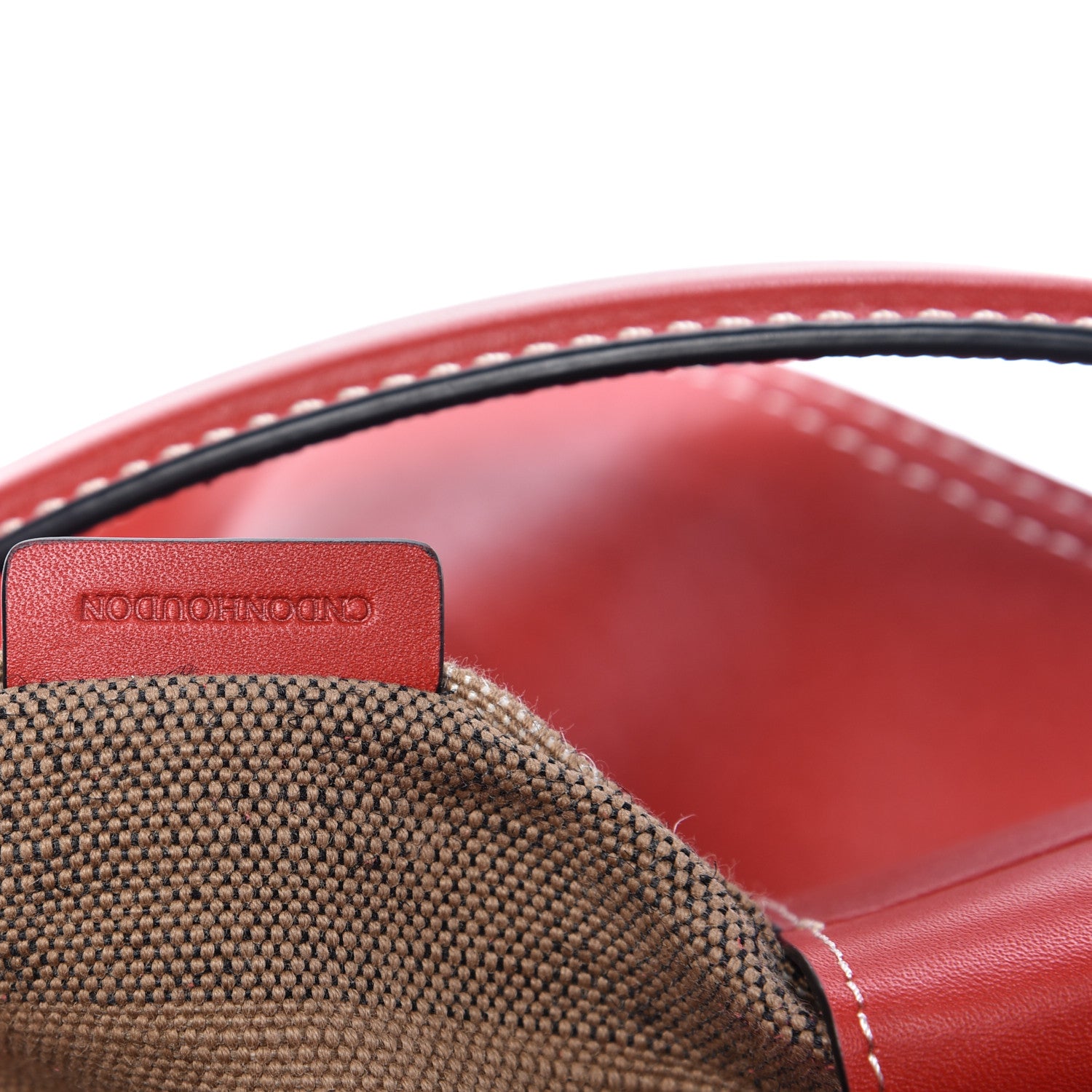 Burberry Canvas Mega Check Medium Ashby Hobo Cadmium Red 10 of 10