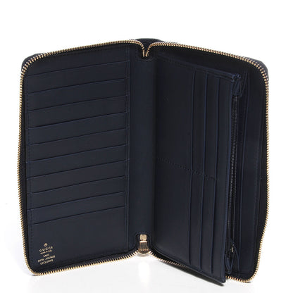 Gucci Microguccissima Large Zip Around Organizer Wallet Blue 6 of 8